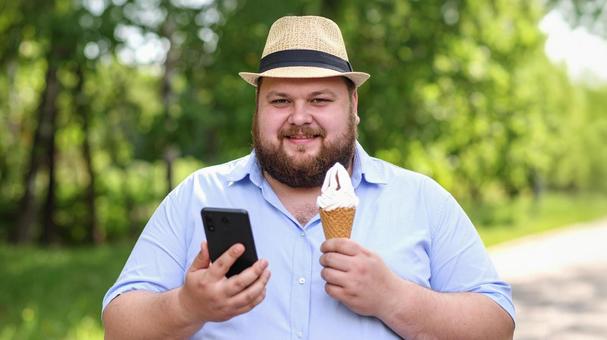 ぽっちゃりアイスデバイス_西洋の方5の写真