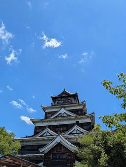 広島城天守閣 広島城天守閣 広島城,天守閣,城の写真素材