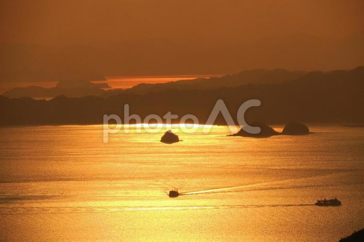 瀬戸の夕暮れ 日暮れ,暁,太陽の写真素材