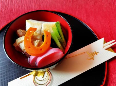 午年お雑煮 午年お雑煮 午年,うま年,お雑煮の写真素材