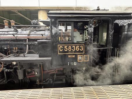 秩父鉄道 SL機関車 秩父鉄道 SL機関車 秩父鉄道,熊谷駅,sl機関車の写真素材