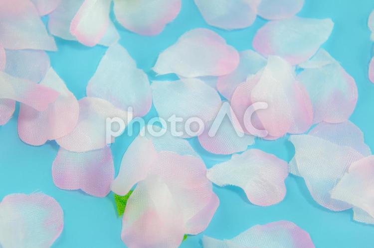 桜の造花の背景素材 素材,桜,花の写真素材