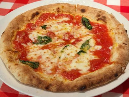 マルゲリータ マルゲリータ,ピザ,熱々の写真素材