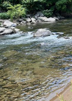 夏を涼しく!(清流)(川) 夏を涼しく!(清流)(川) 夏,水,川の写真素材