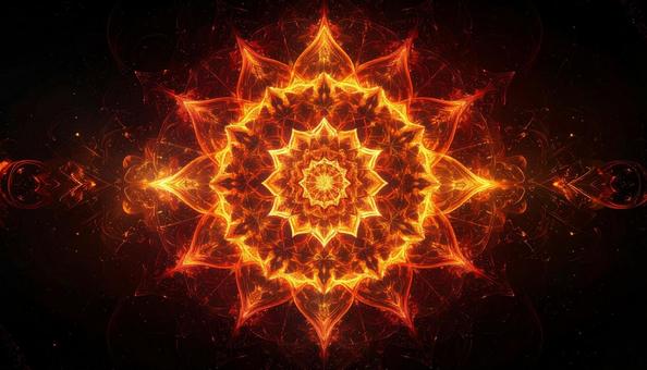 炎の花フラクタルデザインの写真