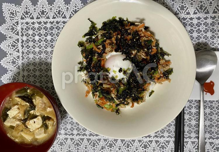 おうちで作る野菜たっぷりのビビンバ ビビンバ,韓国料理,野菜たっぷりの写真素材