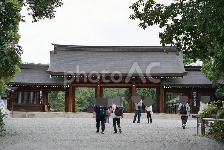 パワースポット　橿原神宮参道㉑　南神門　 パワースポット,奈良県,橿原神宮の写真素材