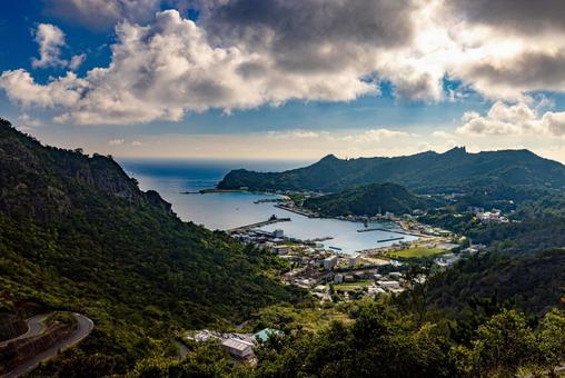 小笠原諸島 父島の風景 小笠原諸島 父島の風景 父島,小笠原諸島,山の写真素材