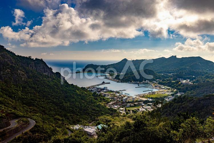 小笠原諸島　父島の風景　 父島,小笠原諸島,山の写真素材
