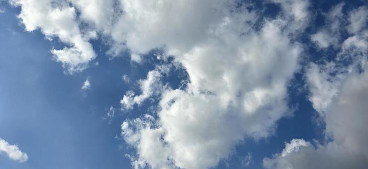 青空と雲 青空と雲の写真