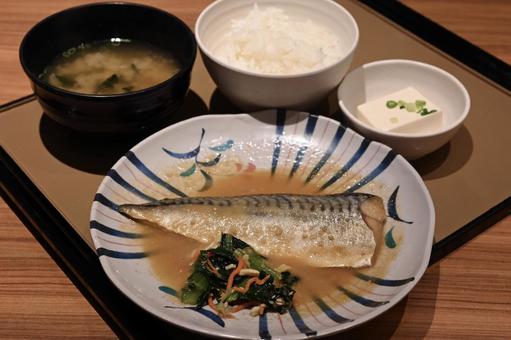 サバみそ定食 サバみそ定食 サバ,鯖,味噌の写真素材
