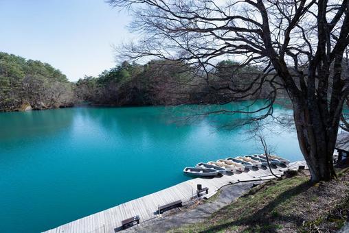 有名なボート 有名なボート 五色沼,ボート,福島県の写真素材