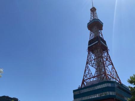 Blue sky and TV tower, JPG Blue sky and TV tower, JPG