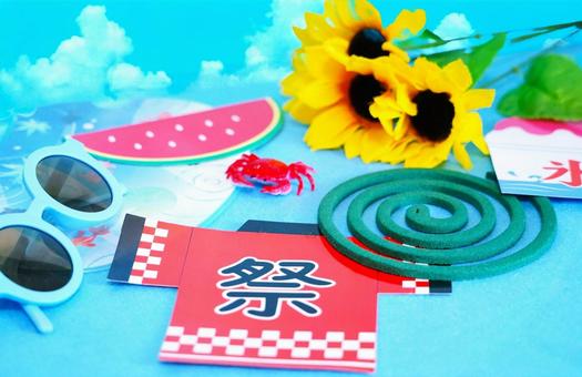 夏の想い出(入道雲) 夏の想い出(入道雲) 夏,想い出,団扇の写真素材
