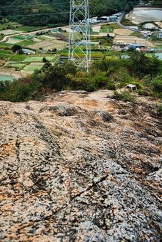 高御位山 播磨平野,山岳,平野の写真素材