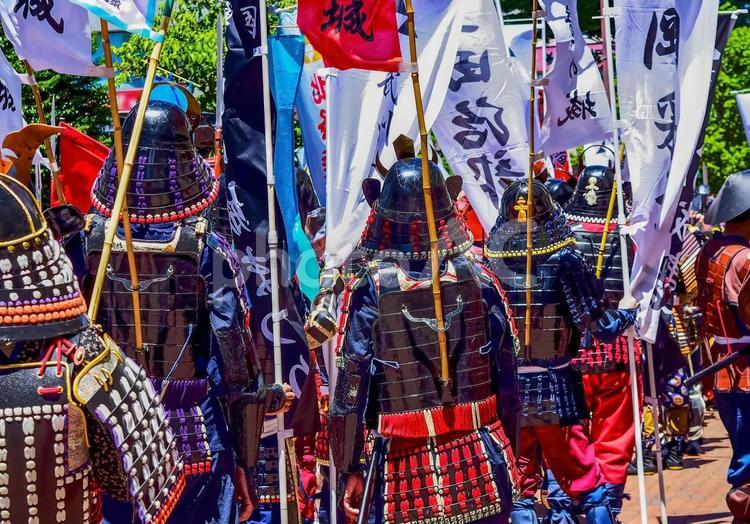 武者行列（Samurai） 兵,兵隊,剣の写真素材