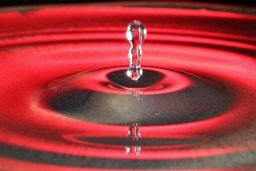 水滴 水滴,水,水面の写真素材