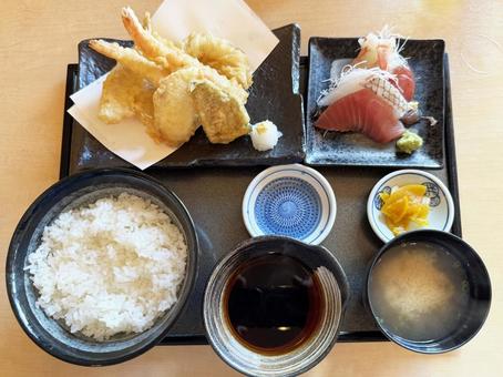 天麩羅定食 天ぷら,天婦羅,天ぷら定食の写真素材