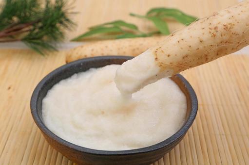 とろろ とろろ,山芋,すりおろしの写真素材