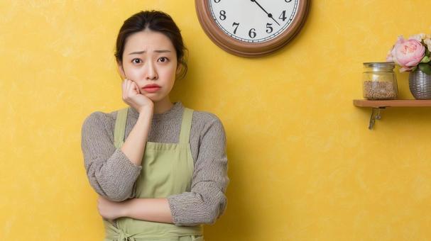 時間のない忙しい主婦イメージの写真