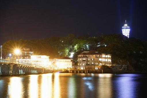 夜の江ノ島 夜の江ノ島の写真