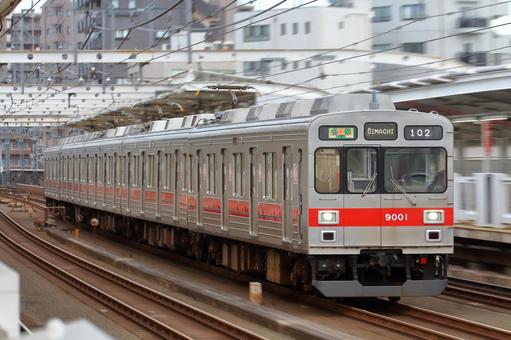 東急大井町線、9000系、9001編成 東急大井町線、9000系、9001編成の写真