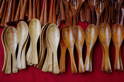 食器 食器,フォーク,スプーンの写真素材