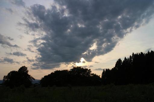夕焼け空　その１の写真