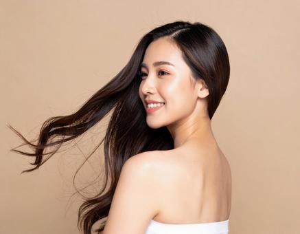黒髪ロングヘア ツヤ髪 ヘアモデル5 黒髪ロングヘア ツヤ髪 ヘアモデル5の写真