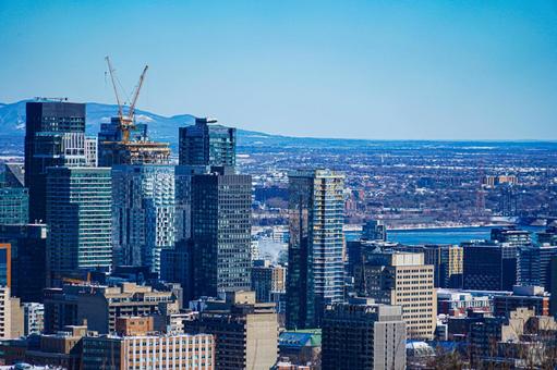 モントリオール高層ビル群（カナダ） モントリオール,カナダ,高層ビルの写真素材