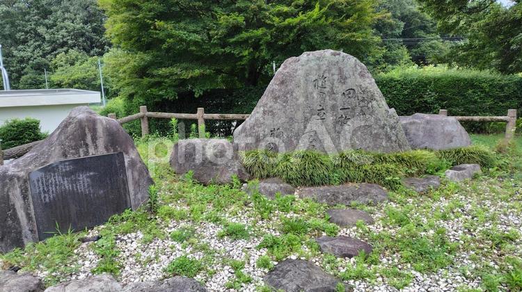 那須高原サービスエリア　芭蕉の句碑 石碑,那須高原,松尾芭蕉の写真素材