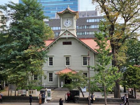 札幌時計台01 札幌時計台,北海道,観光名所の写真素材