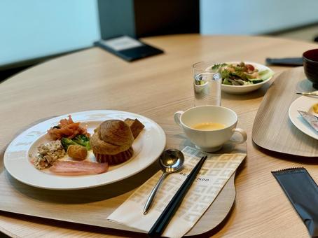 ホテルの朝食バイキング 朝食,バイキング,食べ物の写真素材