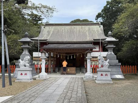 息栖神社　本殿　拝殿　社殿 息栖神社,東国三社,茨城県の写真素材