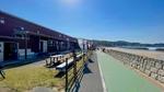 海風感じる岡垣町の自転車道 サイクリング,岡垣町,自転車道の写真素材