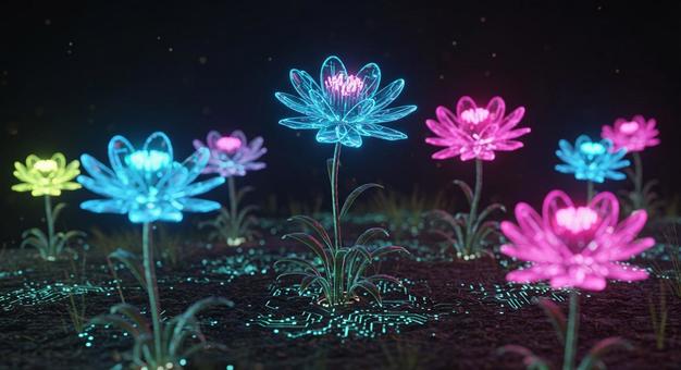 量子の花咲く 量子コンピューティング 量子の花咲く 量子コンピューティングの写真