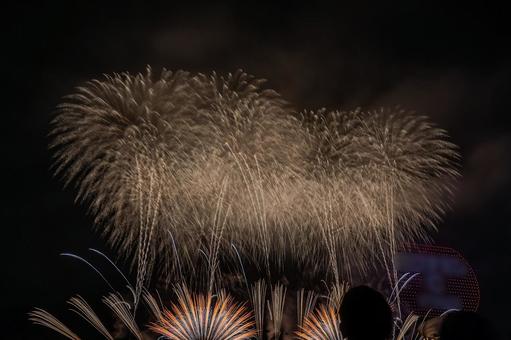 第22回　こうのす花火大会 こうのす花火大会,花火,fireworksの写真素材