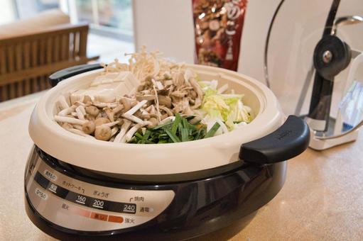 きのこが主役の冬のお鍋 鍋料理,冬,旬の味覚の写真素材