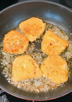 Photo, curry chicken cutlet, chicken cutlet, cutlet, 