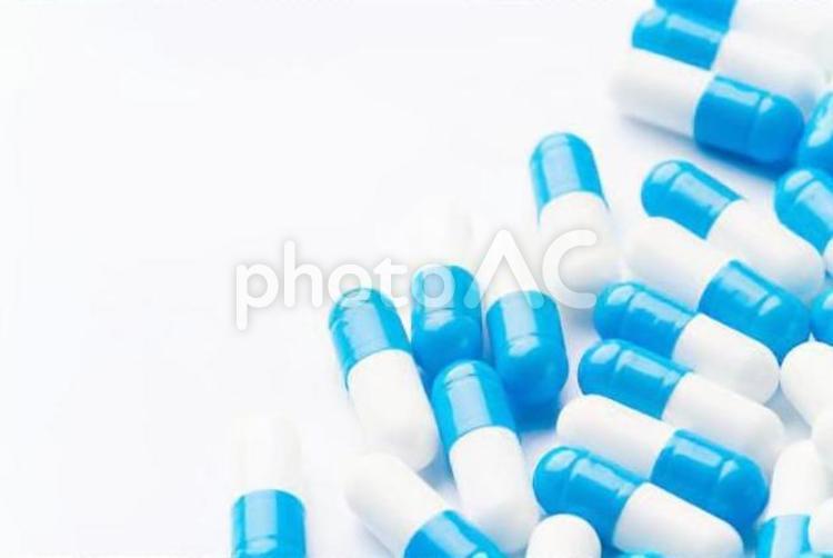 薬　カプセル剤　明るいイメージ カプセル薬,薬,大量の写真素材