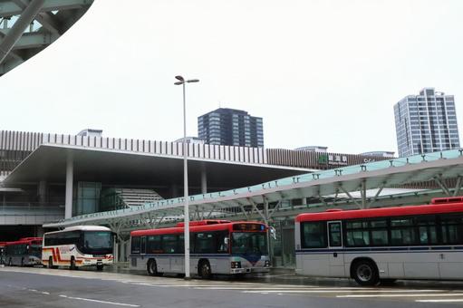 JR新潟駅前バスターミナル JR新潟駅前バスターミナル jr新潟駅,バスターミナル,新潟駅の写真素材