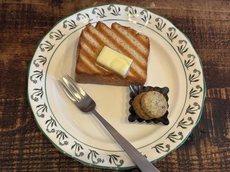 米粉パウンドケーキ ケーキ,カフェ,パウンドケーキの写真素材