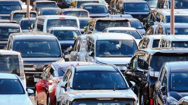 駐車場 駐車場,駐車,運転の写真素材