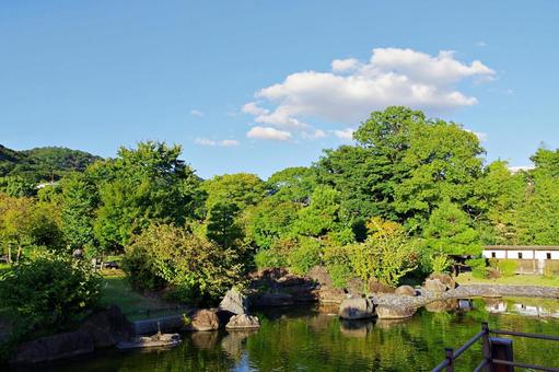 池田城跡公園にて 池田城跡公園にて 池田城跡公園,芝生,広場の写真素材