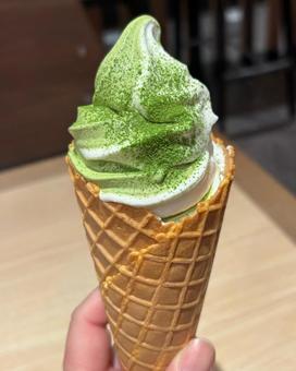 抹茶ソフトクリーム 抹茶,ソフトクリーム,アイスクリームの写真素材