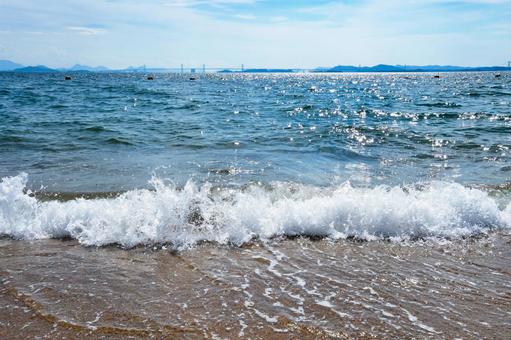 打ち寄せる波のイメージ 波,海,海岸の写真素材