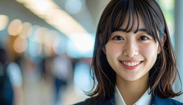 笑顔の素敵な女性の写真