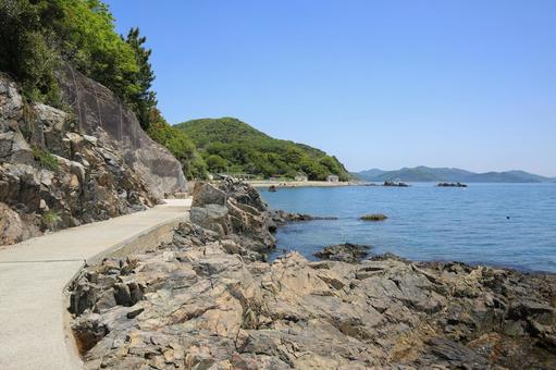 兵庫県赤穂市 赤穂御崎海岸遊歩道 兵庫県赤穂市 赤穂御崎海岸遊歩道 赤穂御崎海岸遊歩道,赤穂御崎遊歩道,大塚海岸の写真素材