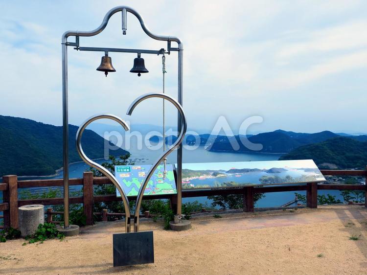 恋人たちの聖地　岡山県備前市 みなとの見える丘公園,恋人たちの聖地,岡山県の写真素材