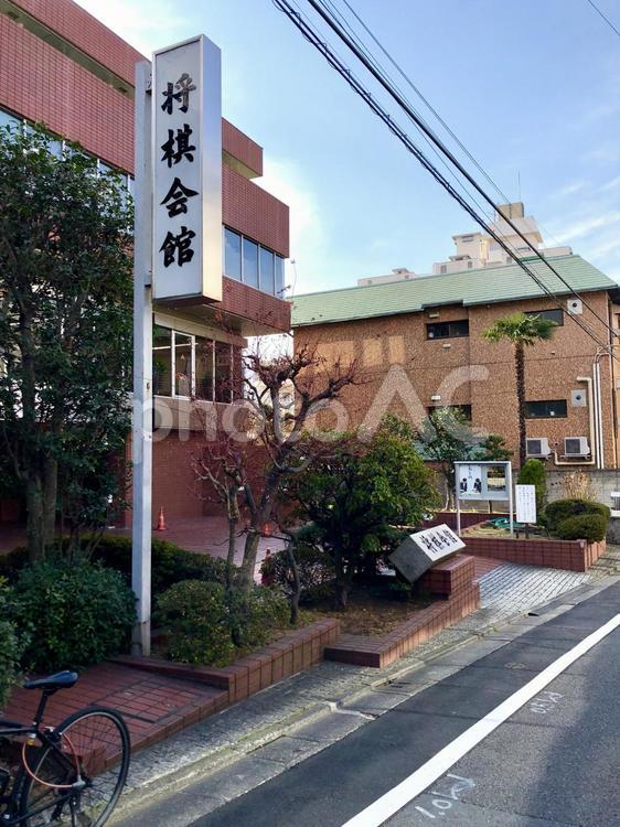 将棋会館前　道路 千駄ヶ谷,将棋会館,将棋会館付近の写真素材